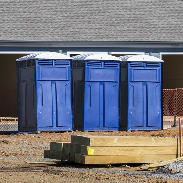 are there any restrictions on where i can place the portable restrooms during my rental period in Forman ND